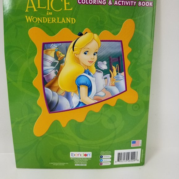 Alice in wonderland Jumbo  coloring Activity book - Picture 5 of 5